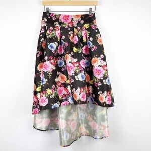 Touch Me High-Low Floral Skirt Size 3X
